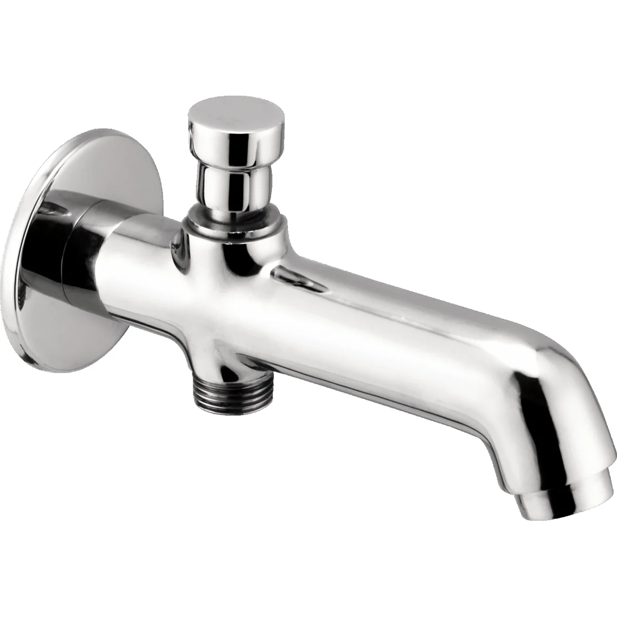 Bath Tub Spout with Button Attachment for Hand Shower
