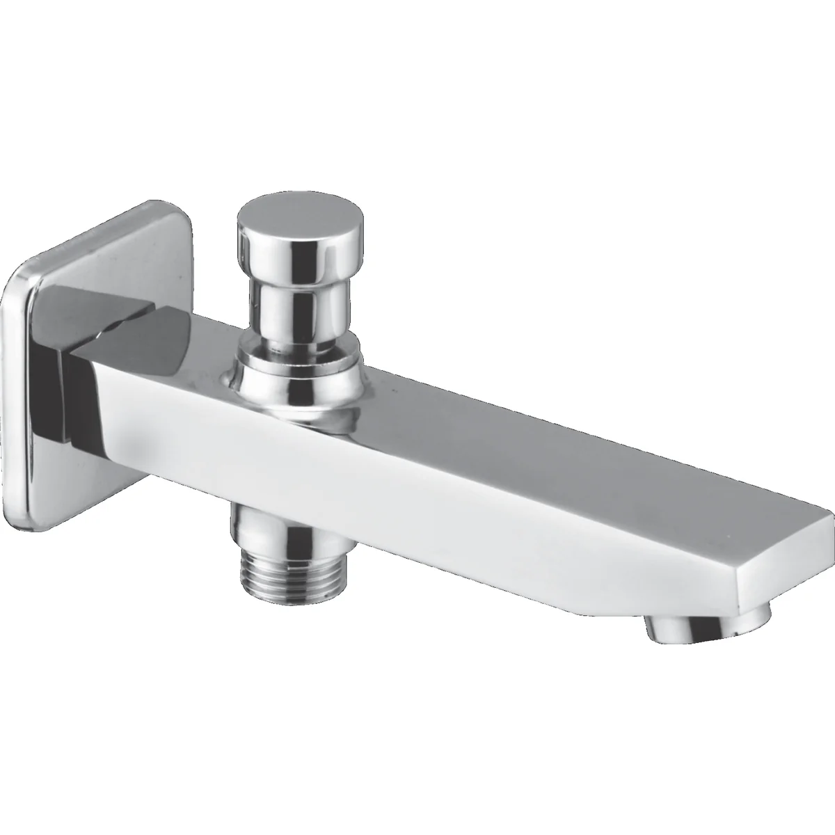 Bath Tub Spout with Button Attachment for Hand Shower