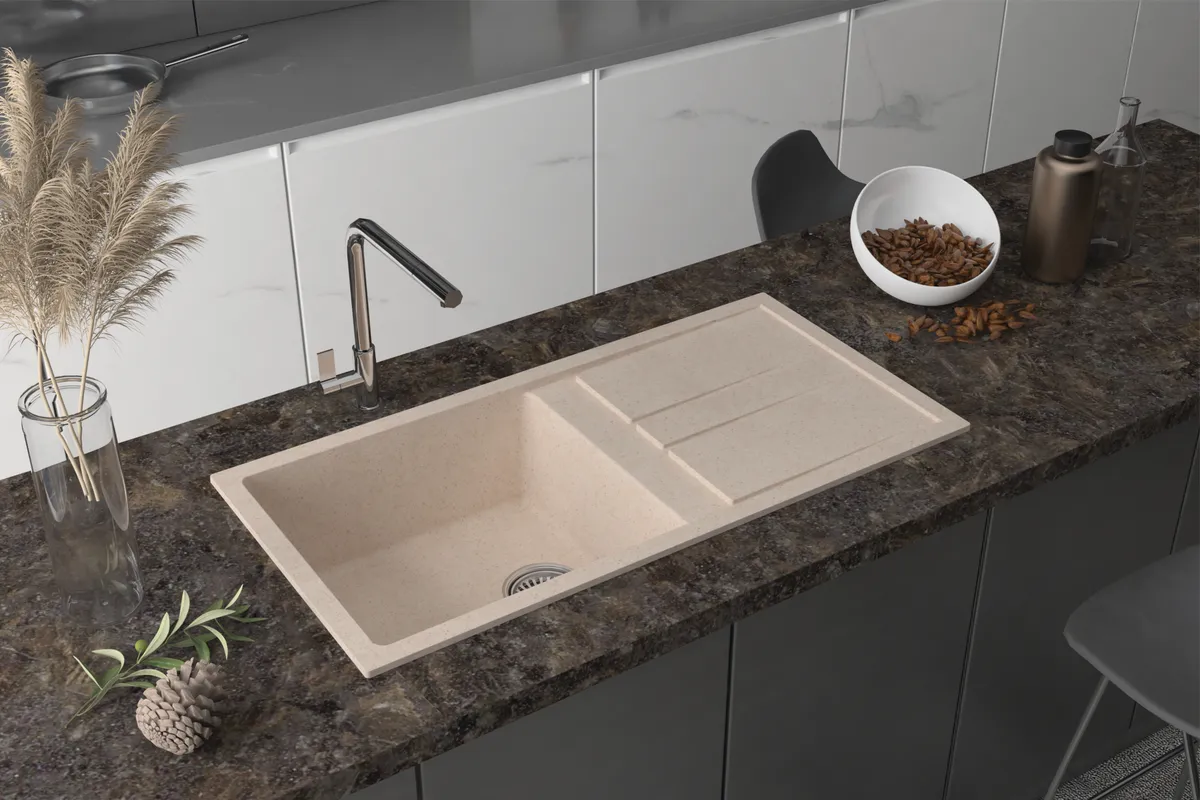 Quatre (Single Bowl with Drain Board)