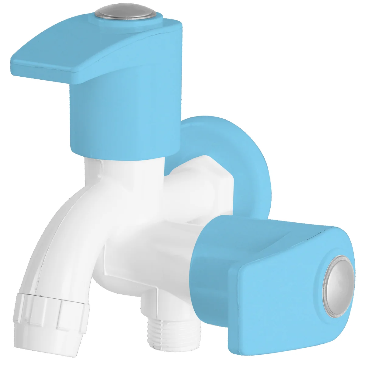 2 in 1 Bib Cock with Flange
