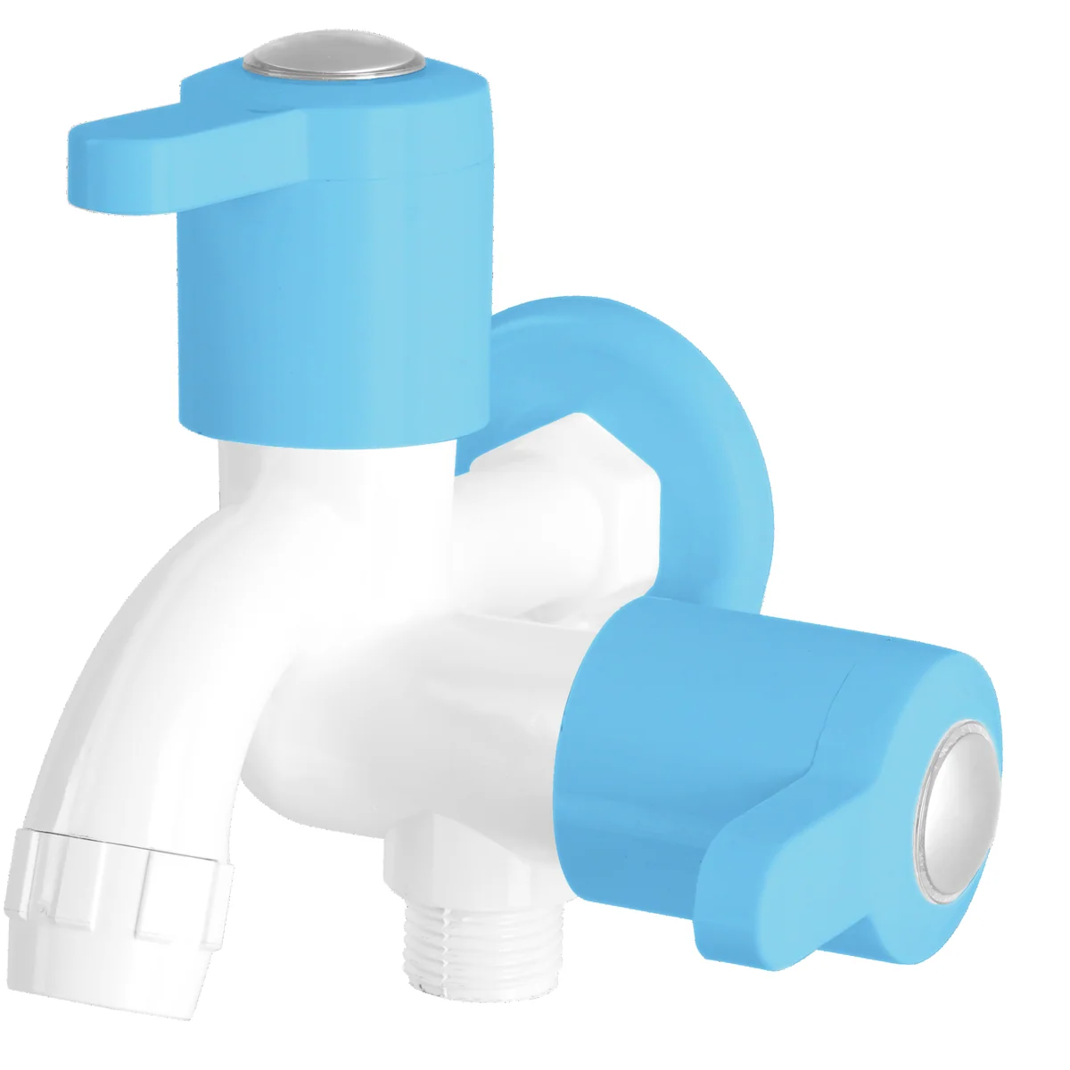 2 in 1 Bib Cock with Flange
