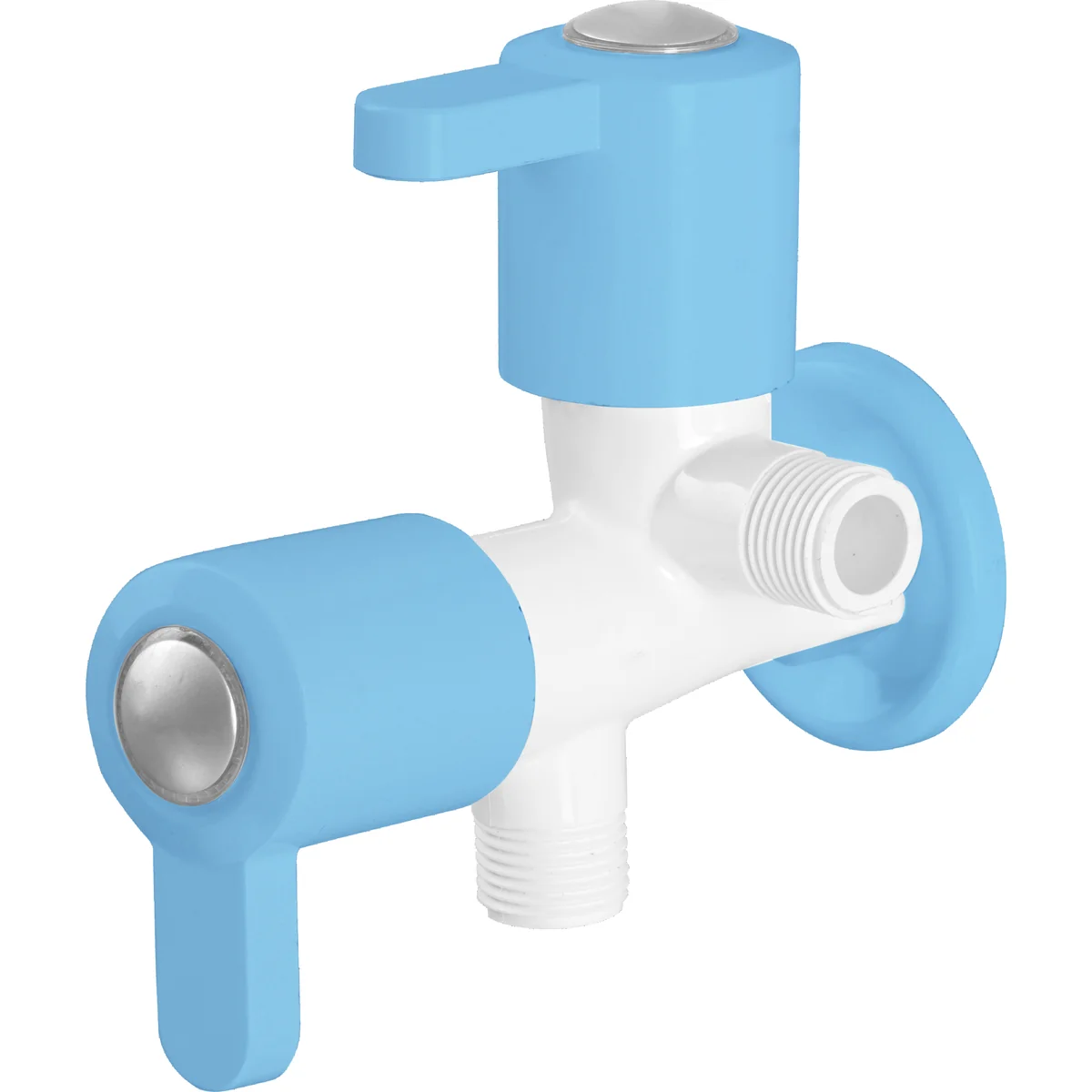 2 Way Angle Cock with Flange