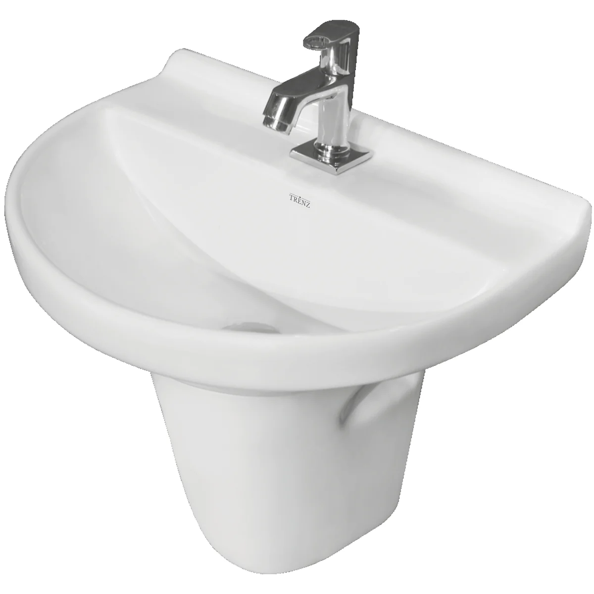 CRETA Wash Basin Half Pedestal (470x335x460mm)