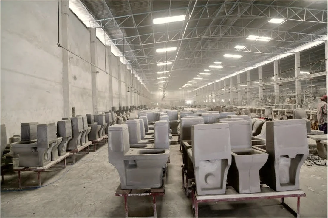 TRENZ sanitaryware manufacturing floor