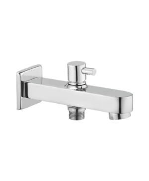Bath Tub Spout with Button Attachment for Hand Shower